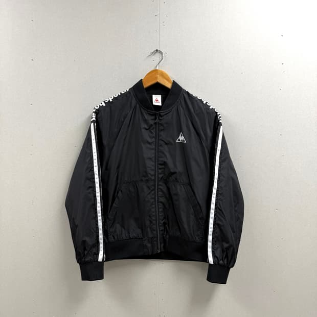 여성 85 S /  르꼬끄 바람막이 봄버 점퍼 블랙