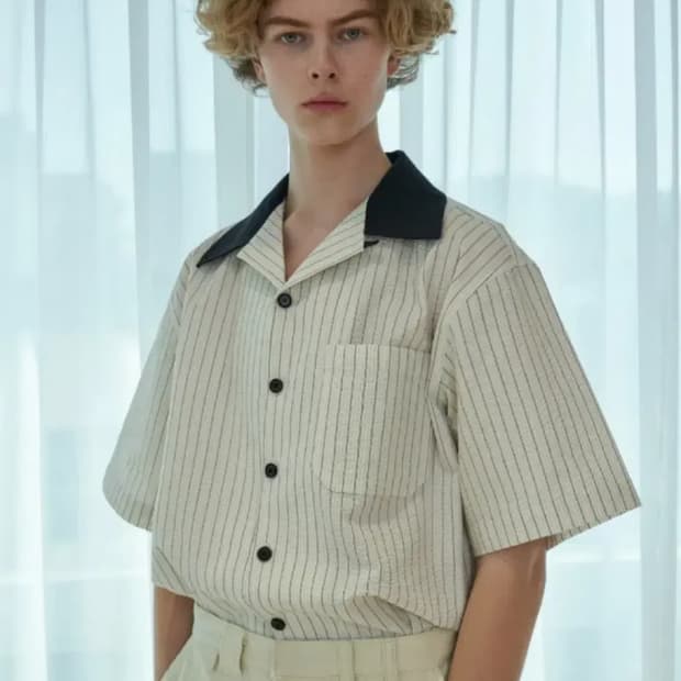 STU 세일러 반팔 셔츠