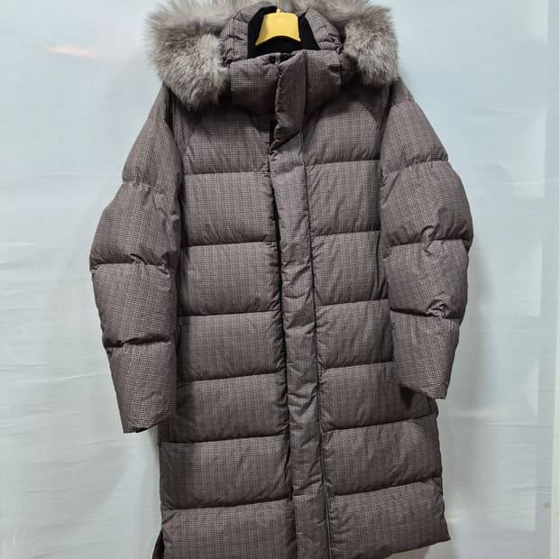 앤드지 폭스 퍼 롱패딩 구스 다운 남성100