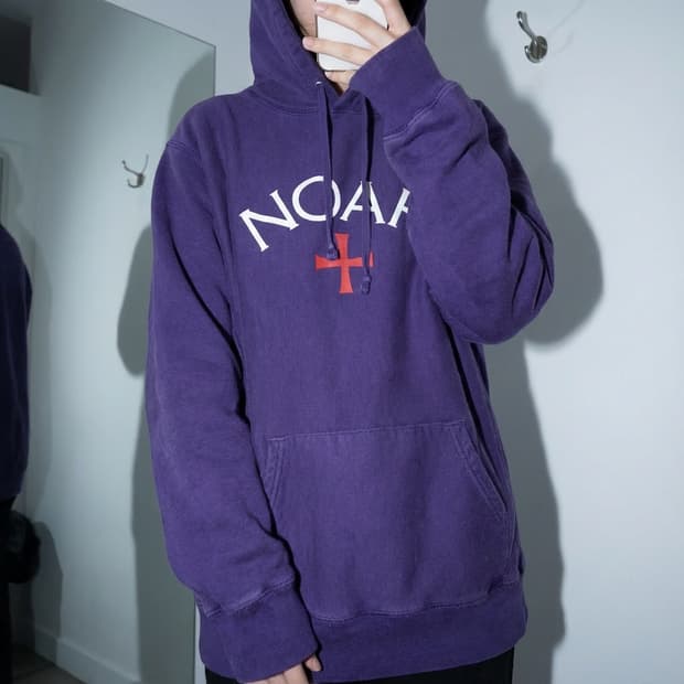 노아 코어 로고 후드티