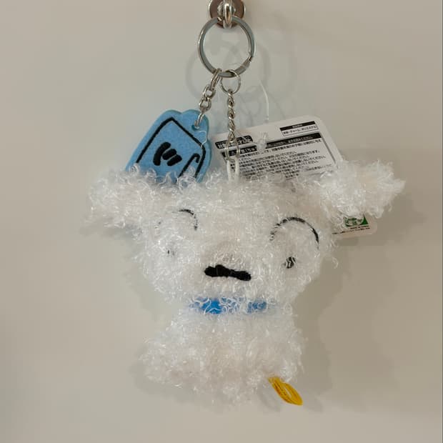 크레용신짱 흰둥이 (시로) 봉제키링