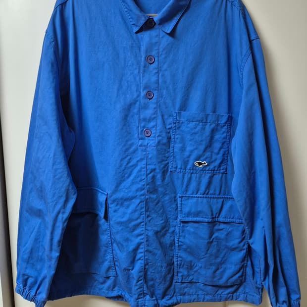 네이더스 블루 아노락 셔츠 5사이즈