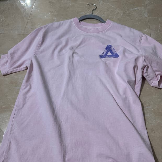 L 팔라스 리액토 트라이퍼그 티셔츠 핑크 - 23SS