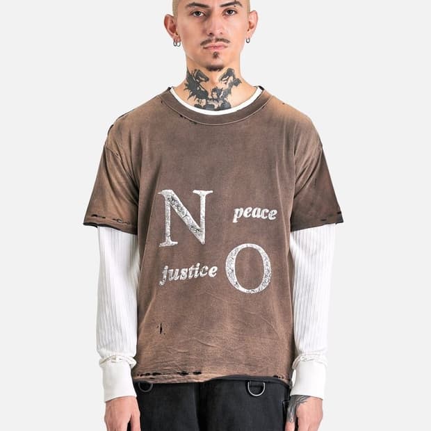 윌리 차바리아 Easy - NO JUSTICE NO PEACE Tee 
