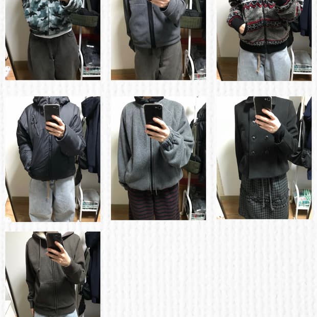 아우터 일괄판매(7개)