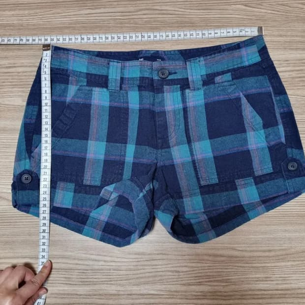 Gap 체크 린넨반바지 2