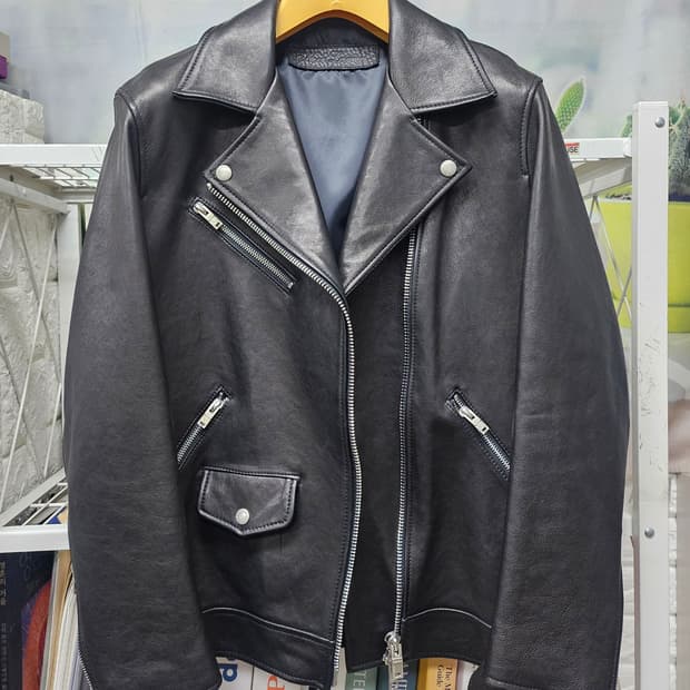 느와르라르메스 가죽자켓 44/ 90 양가죽 라이더자켓 AD12