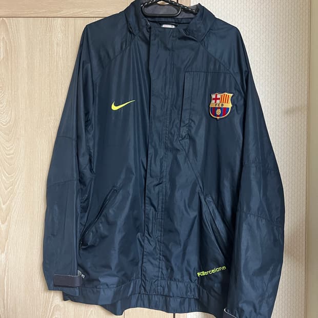 07-08 나이키 올드스쿨 바르셀로나 네이비 바람막이 자켓
