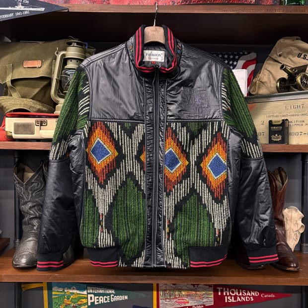 파비숑 에스닉 나바호 울패턴 패셔너블 스포츠 점퍼 N341