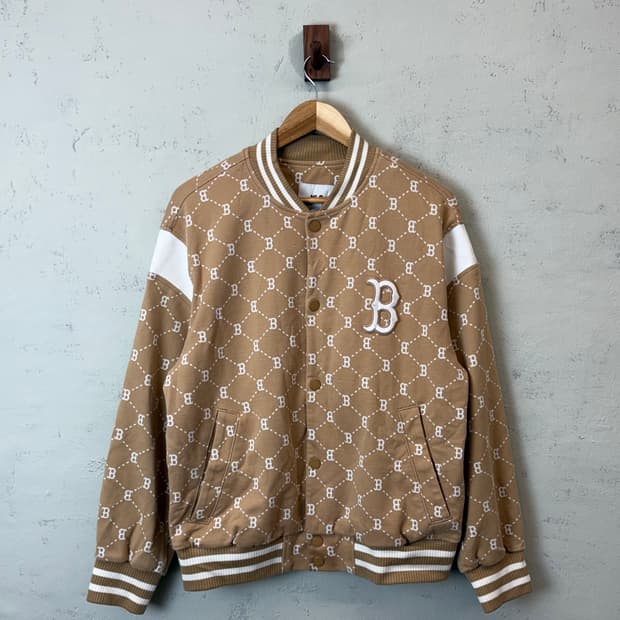 MLB 엠엘비 모노그램 보스턴 바시티 자켓