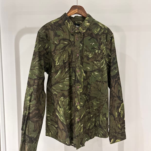 Stussy Camo Flower L/S Shirts