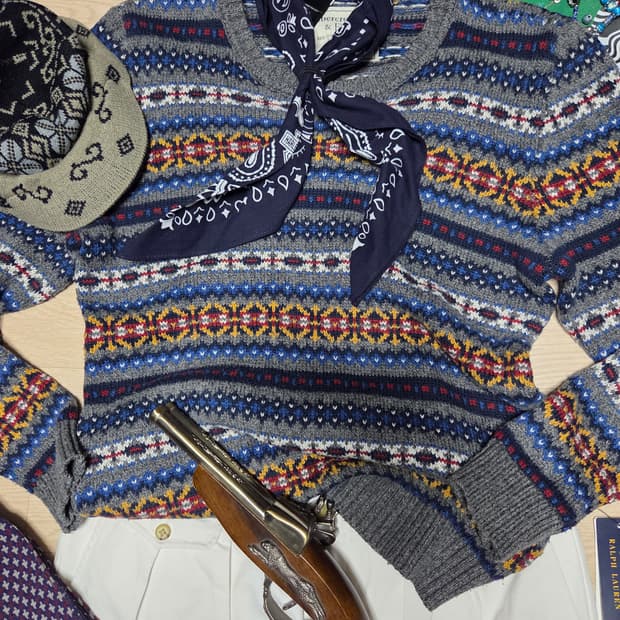 아베크롬비 클래식 니트 스웨터 에스닉 