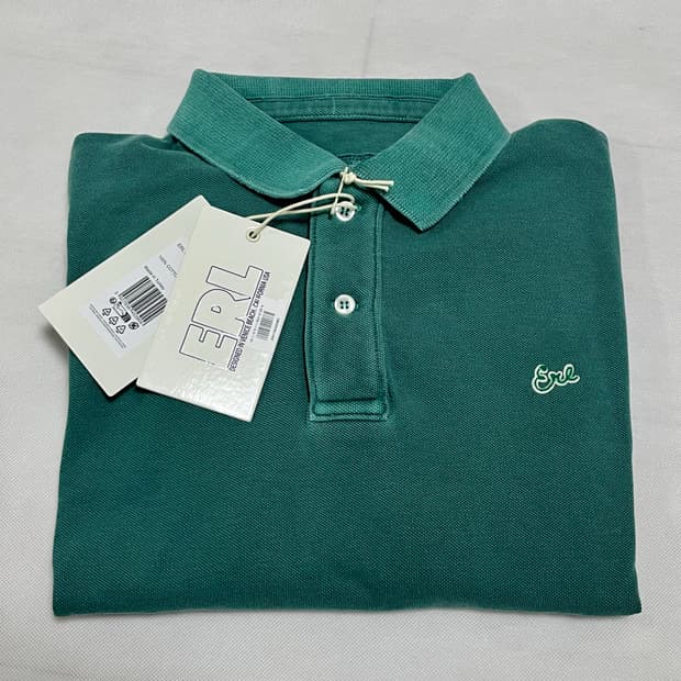[L,XL]이알엘 ERL 폴로 셔츠/그린