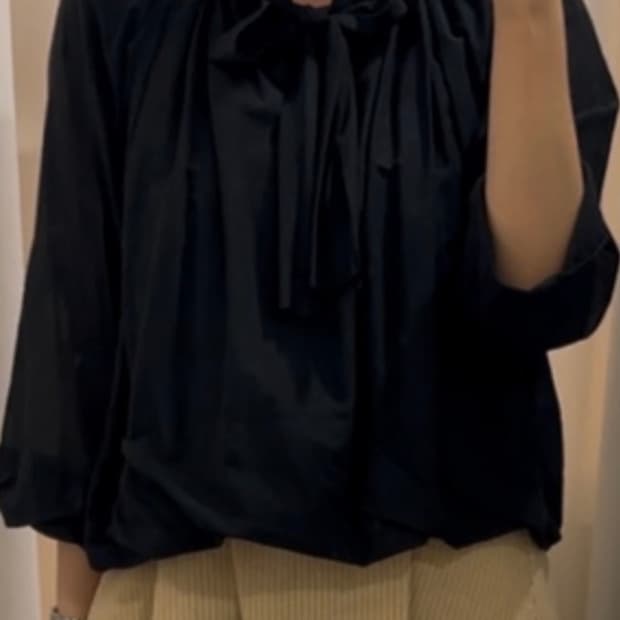 꼼데가르송 벌룬 블라우스