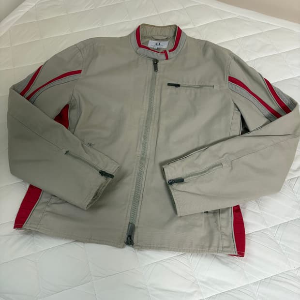 아르마니 익스체인지 바이커 자켓