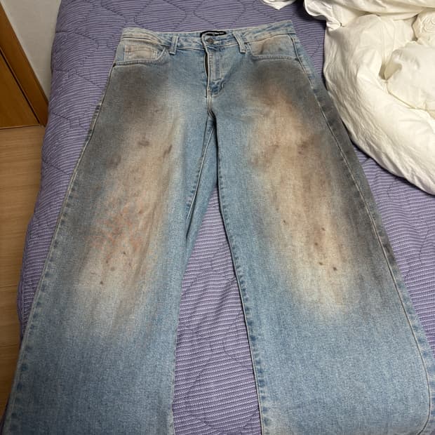 Pool house new york 로우라이즈 터티워싱데님