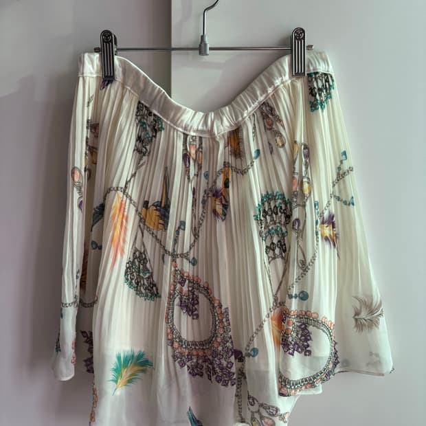 빈티지 플리츠 스커트