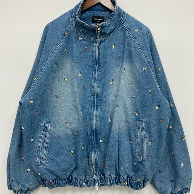 Wkndrs 자수 포인트 데님자켓