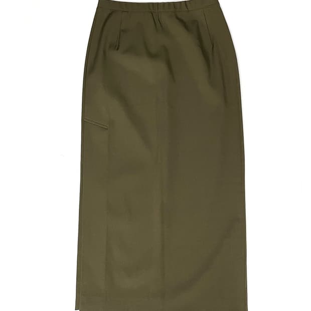 Hiroko bis 카키 롱 스커트
