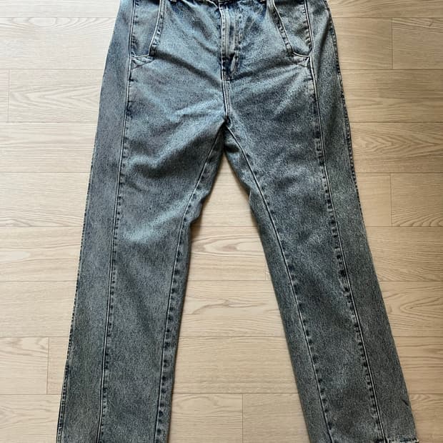 ETCE FLARE DENIM PANTS (LIGHT BLUE) L