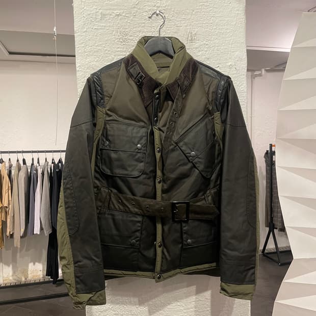 미하라 야스히로 패치워크 패딩 자켓