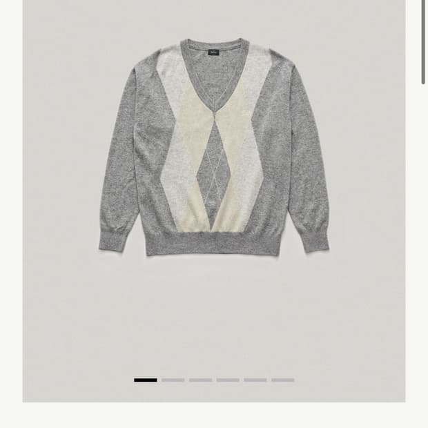 더바넷 아가일 니트 스웨터