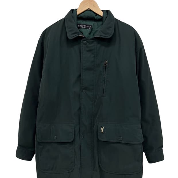 90s YSL 생로랑 구스다운 패딩 다크그린 (L~XL)