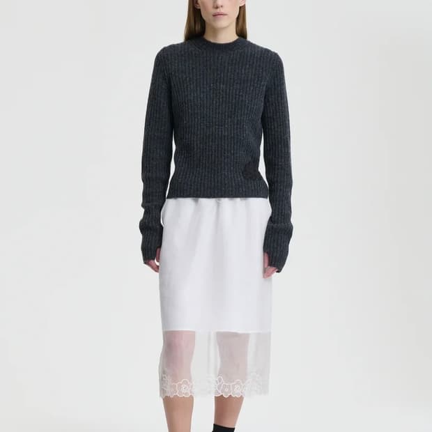 [S,M]세실리에 반센 BLAS PULLOVER 니트/다크 그레이