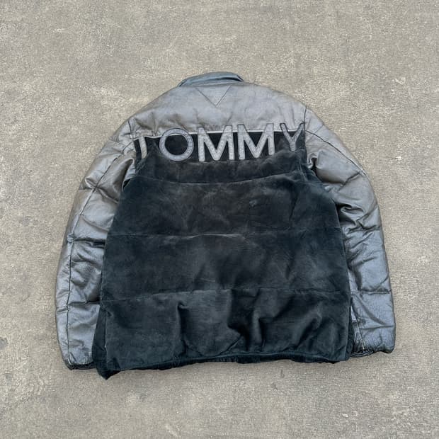 Tommy 타미힐피거 가죽 패딩 자켓 XL