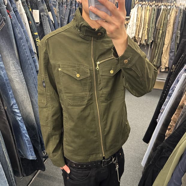 3L) GERIDE 재패니즈 빈티지 바이커 자켓 