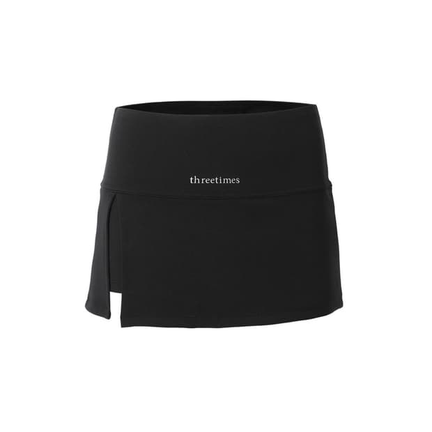 Athletic slit skirt