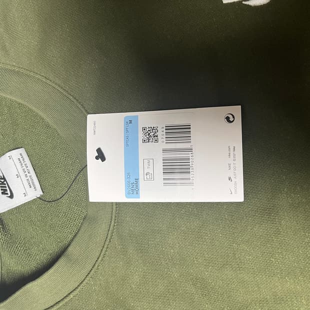 카키컬러 나이키 맨투맨 M 