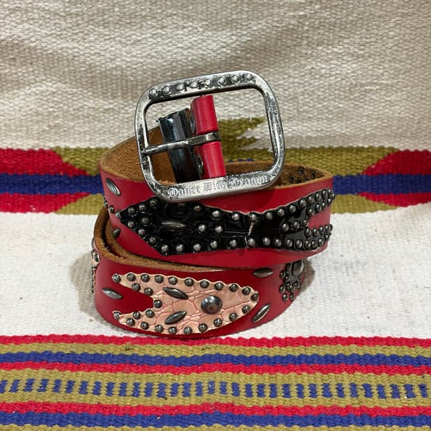 Dance with Dragon 웨스턴 락시크 스터드 벨트