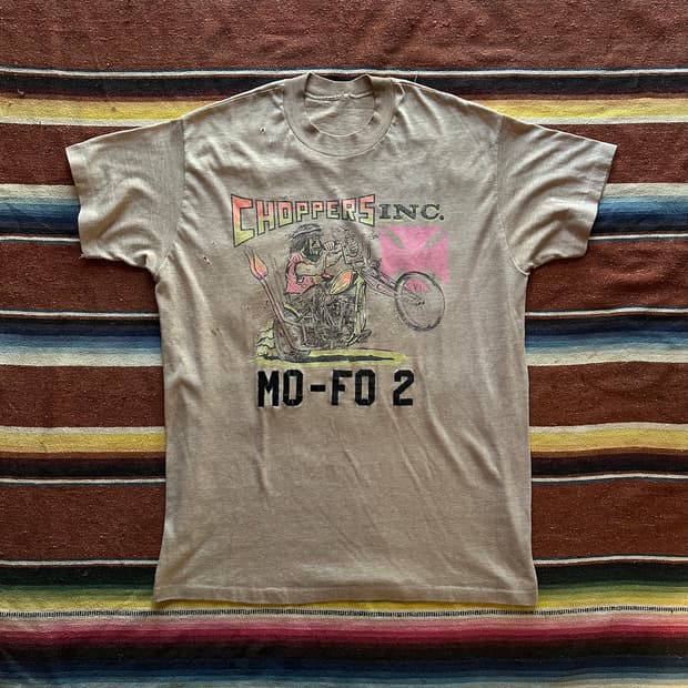 70s USA 빈티지 쵸퍼 Choppers 바이크 반팔 티셔츠