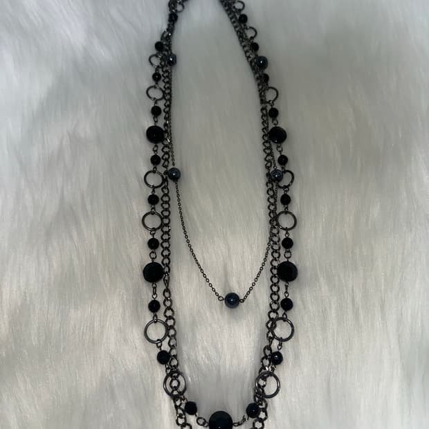 오리엔탈 고스펑크 레이어드 목걸이