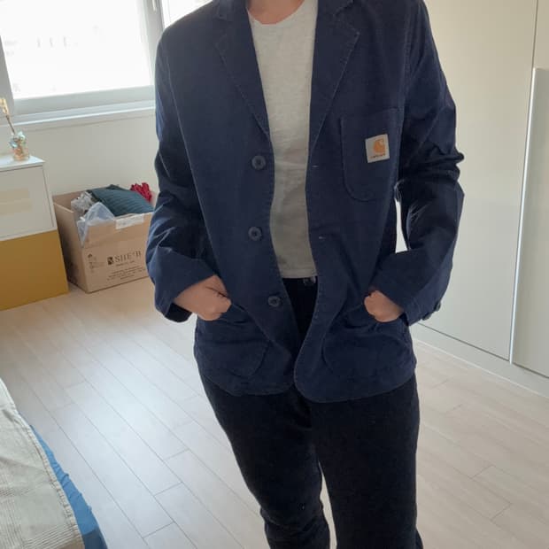 칼하트 파란색 자켓