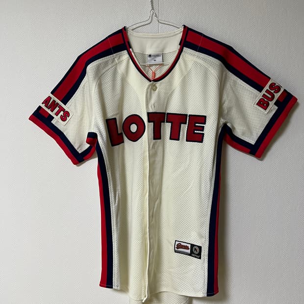 롯데자이언츠 올드 홈 유니폼 90/95 노마킹