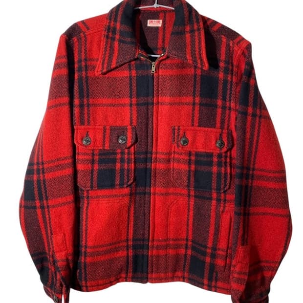 one-o-one 체크 울 자켓