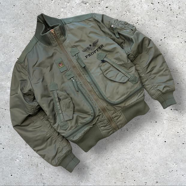 [M] 프로퍼 MA-1 항공 자켓 카키 B672
