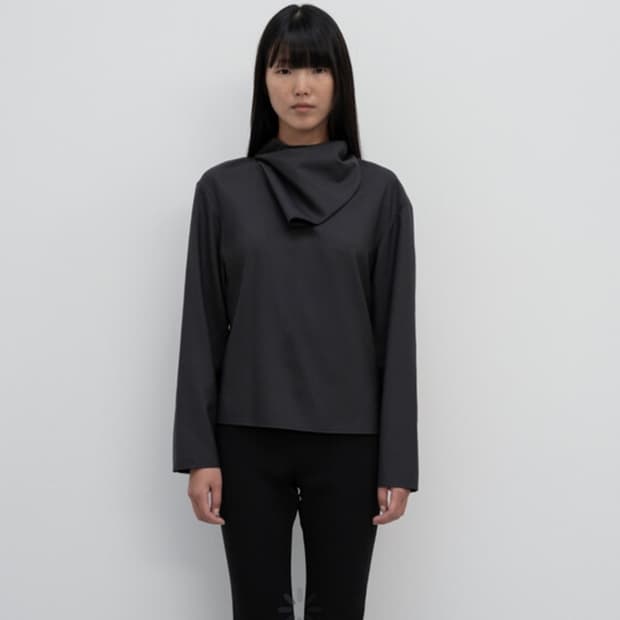 LFM scarf wool 블라우스