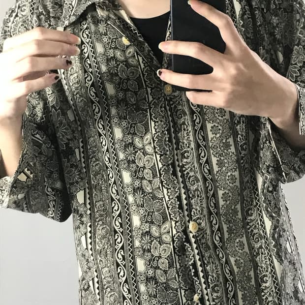 Vintage Paisley Pattern Shirt