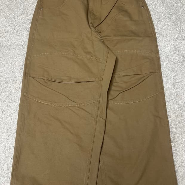 [L] MJD 캔버스 3D니 팬츠 베이지