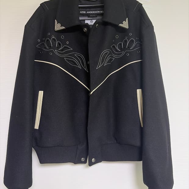 앤더슨벨 르망 울 블루종 자켓 블랙 M