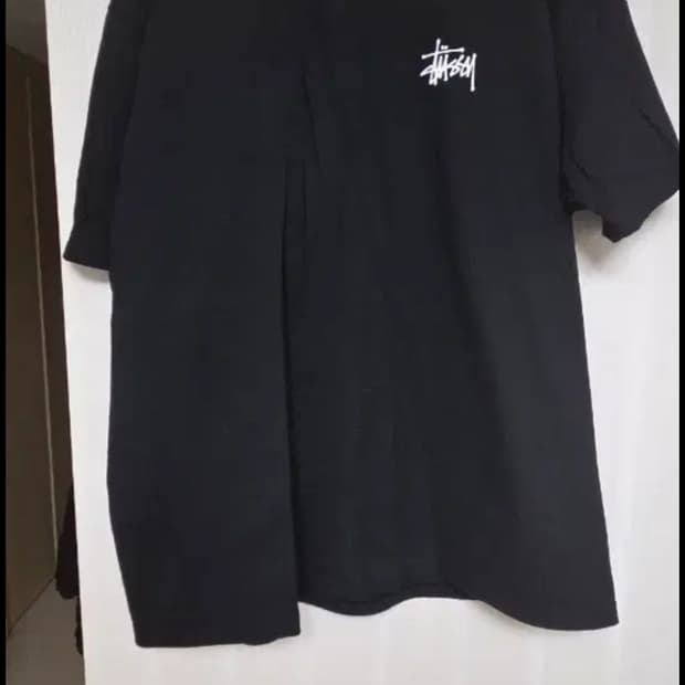 스투시 베이직 반팔 블랙,화이트 XL