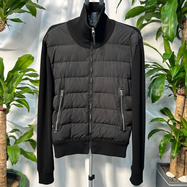 (52) 톰포드 울 블렌드 니트패딩 블랙