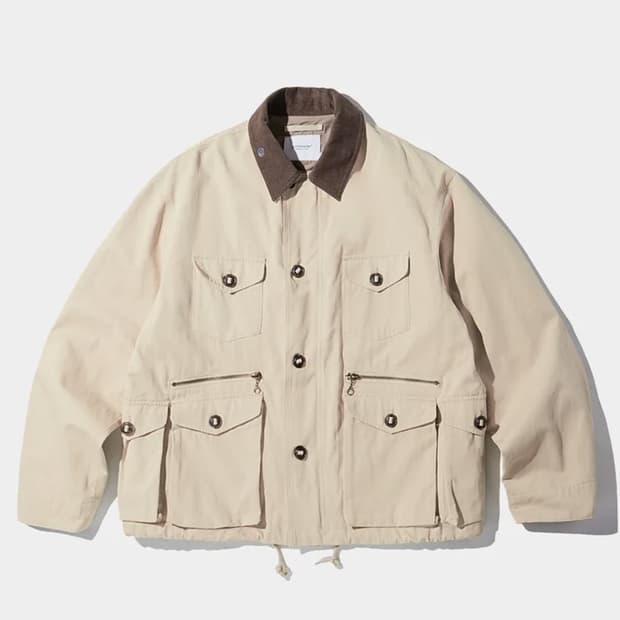 VINTAGE CANVAS FISHING JACKET_BEIGE