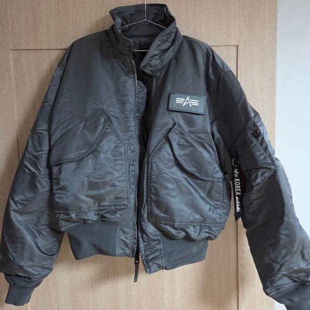 알파인더스트리 CWU45P 항공 점퍼 밀리터리 자켓 건메탈 그레이