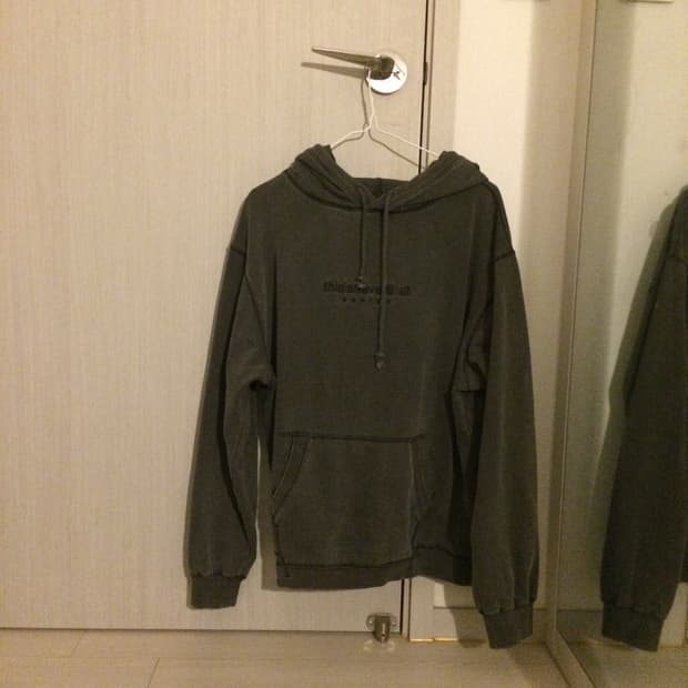 디스이즈네버댓 피그먼트 후드티 s
