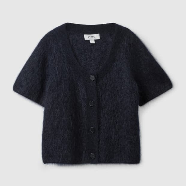 코스 모헤어 반팔니트