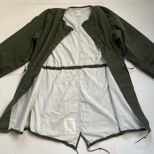 미군 케미컬 프로텍티브 피쉬테일 코트